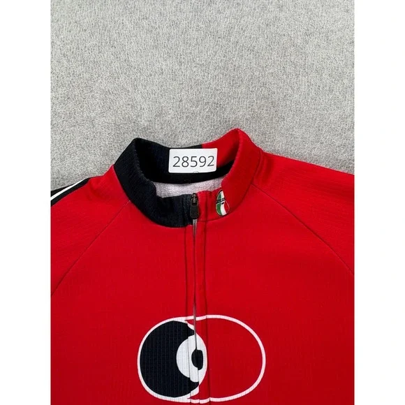 Capo Italy Long Sleeve Winter Cycling Jersey (Men's Small) Red - Picture 4 of 12